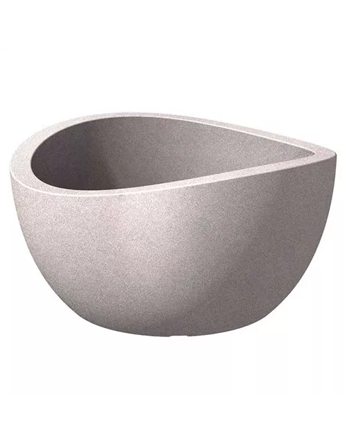 Scheurich Pflanzschale Wave Globe Bowl Ø 39 cm Taupe-Granit