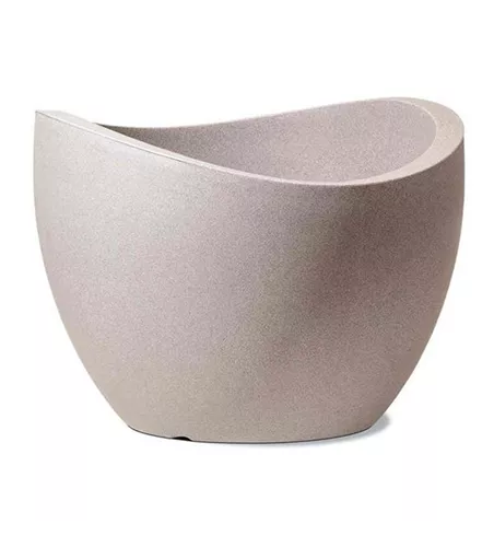 Scheurich Pflanzgefäß Wave Globe Ø 40 cm Taupe-Granit