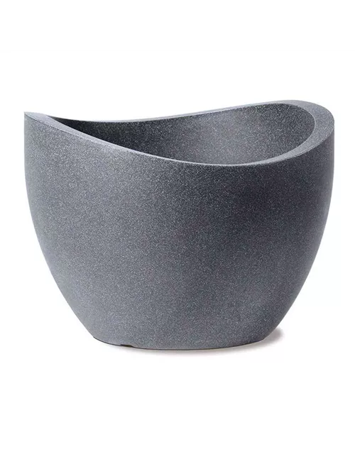 Scheurich Pflanzgefäß Wave Globe Ø 60 cm Schwarz-Granit