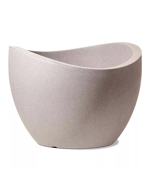 Scheurich Pflanzgefäß Wave Globe Ø 60 cm Taupe-Granit