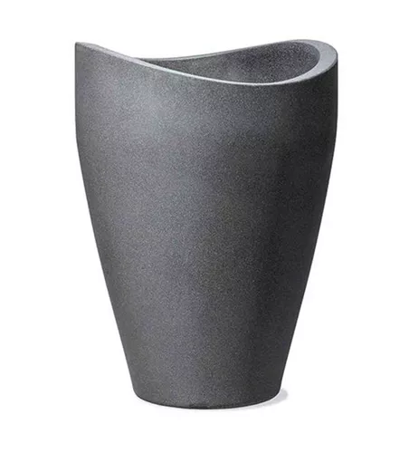 Scheurich Pflanzgefäß Wave Globe High Ø 30 cm x 40 cm Schwarz-Granit