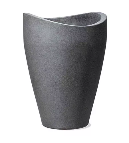 Scheurich Pflanzgefäß Wave Globe High Ø 40 cm x 54 cm Schwarz-Granit
