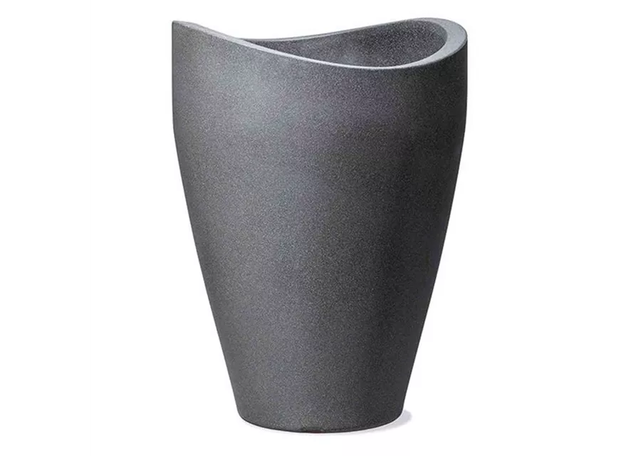Scheurich Pflanzgefäß Wave Globe High Ø 40 cm x 54 cm Schwarz-Granit