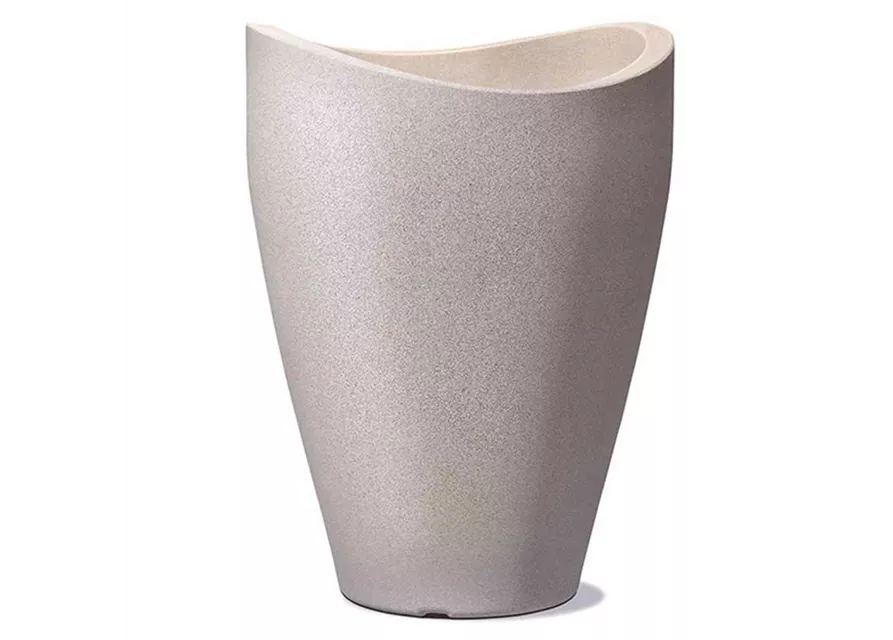 Scheurich Pflanzgefäß Wave Globe High Ø 40 cm x 54 cm Taupe-Granit