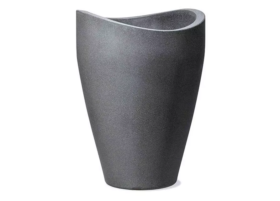 Scheurich Pflanzgefäß Wave Globe High Ø 50 cm x 67 cm Schwarz-Granit