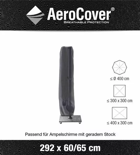 Aerocover Schutzhülle für Ampelschirm H292x60/65 cm