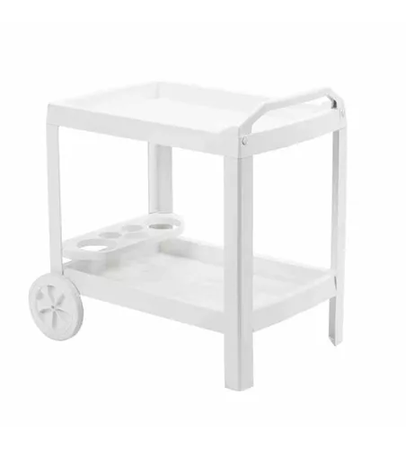 Progarden Servierwagen Astro 53x74x73 weiß Vollkunststoff