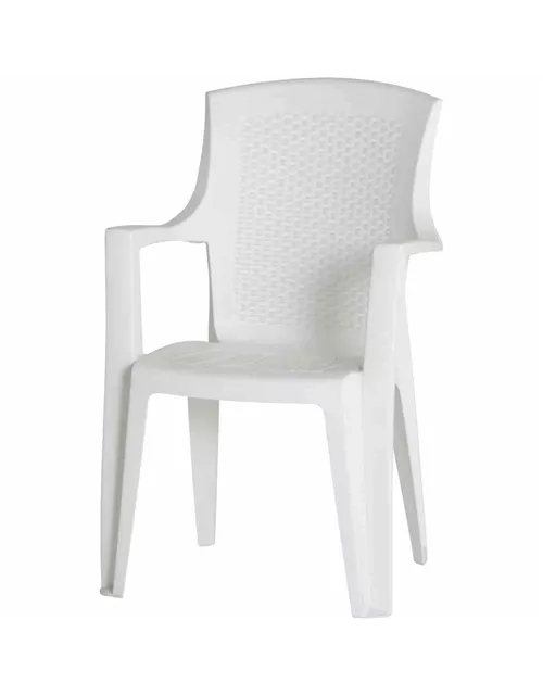 Progarden Stapelsessel Eden stapelbar 62x60x89 weiß
