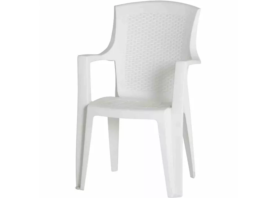 Progarden Stapelsessel Eden stapelbar 62x60x89 weiß