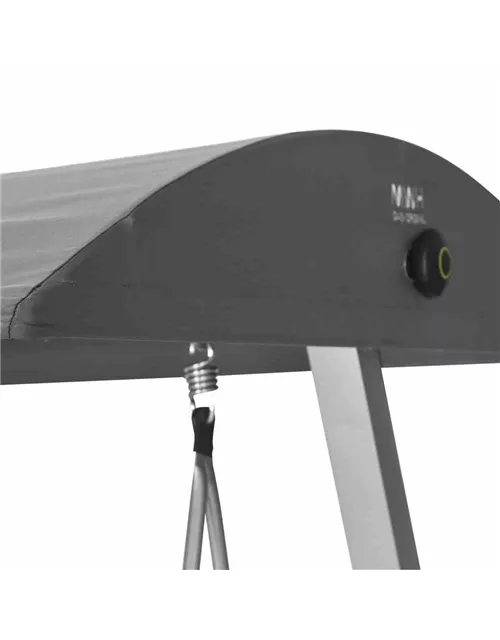 MWH Hollywoodschaukel Elements Textilgewebe 3-Sitzer schwarz