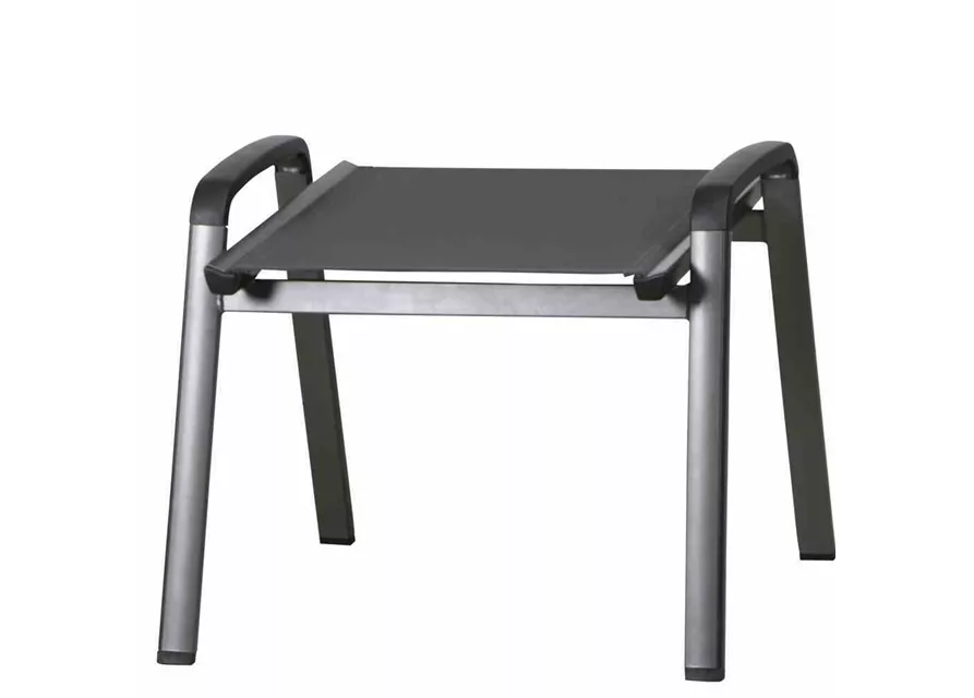 MWH Gartenhocker Elements Textilgewebe 54 cm x 58 cm x 49 cm anthrazit