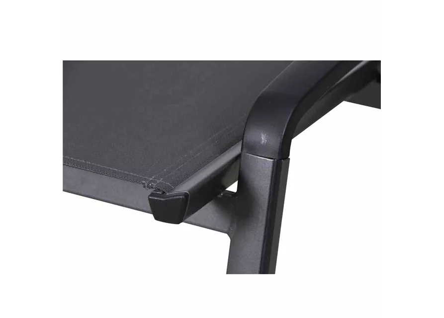 MWH Gartenhocker Elements Textilgewebe 54 cm x 58 cm x 49 cm anthrazit