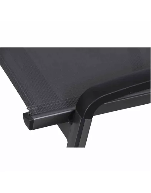 MWH Gartenhocker Elements Textilgewebe 54 cm x 58 cm x 49 cm anthrazit