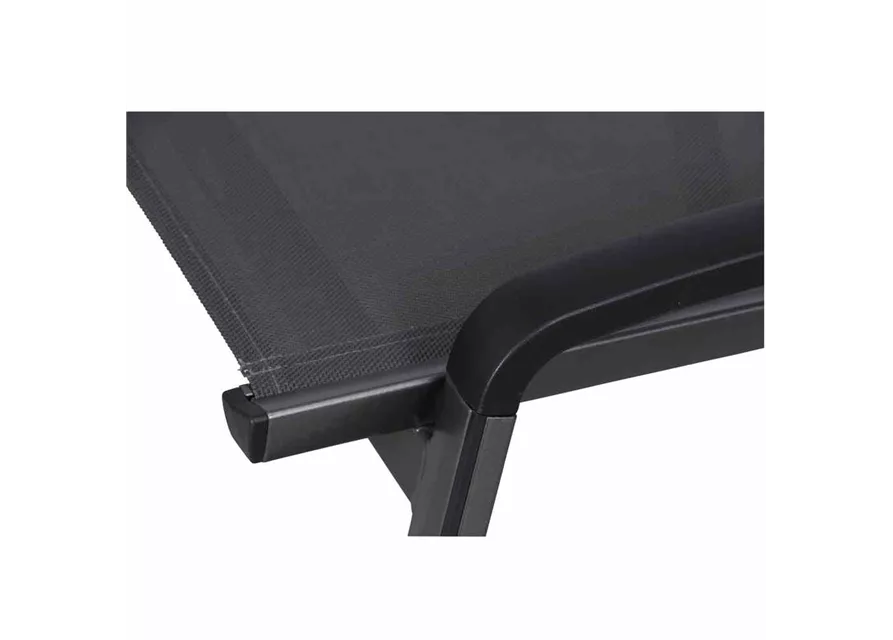 MWH Gartenhocker Elements Textilgewebe 54 cm x 58 cm x 49 cm anthrazit