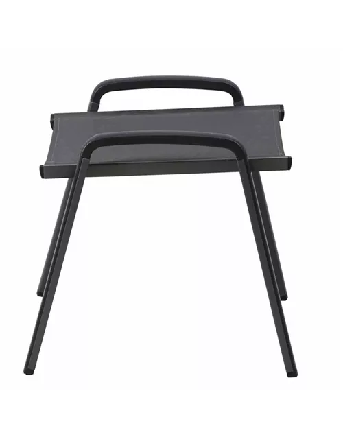 MWH Gartenhocker Elements Textilgewebe 54 cm x 58 cm x 49 cm anthrazit