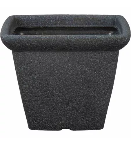 PP-Plastic Gefäß Gardo 34 34x34x27cm schwarz Granit 