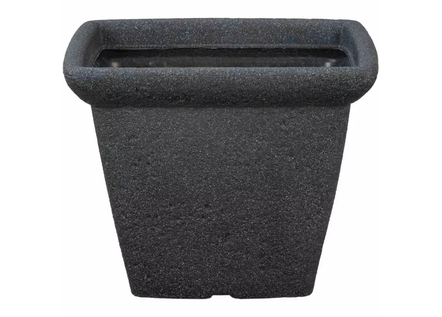 PP-Plastic Gefäß Gardo 34 34x34x27cm schwarz Granit 