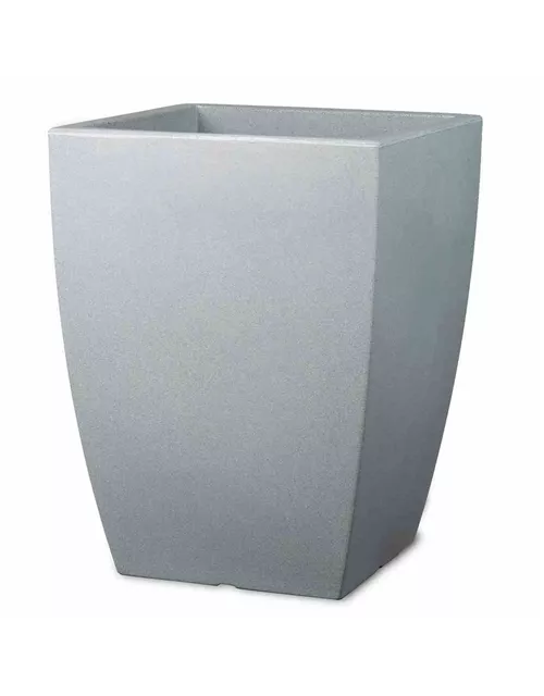 PP-Plastic Gefäß Bologna 30 stein, 30x30x40cm grau PP-Plastic Gefäß Bologna 30 stein, 30x30x40cm grau