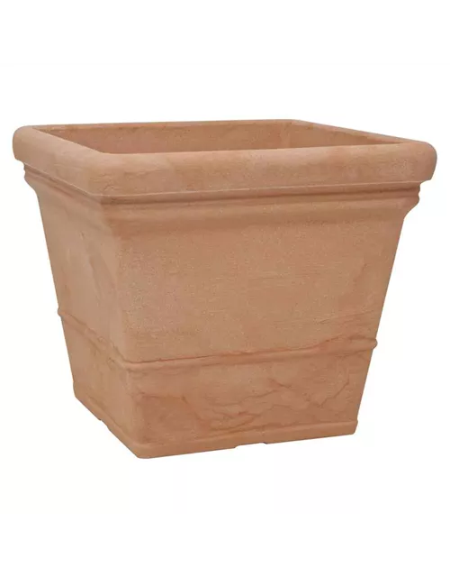PP-Plastic Gefäß Lisa 50, 50x50x42,5cm terra