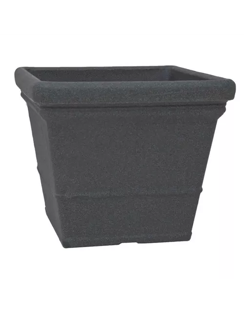 PP-Plastic Gefäß Lisa 60, 60x60x50,5cm schwarz Granit 