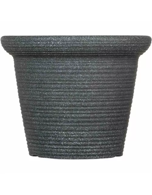 PP-Plastic Gefäß Luna 38, Ø 38x30cm schwarz Granit 