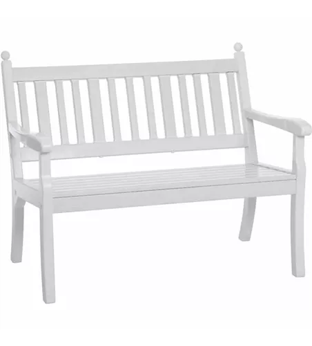 Blome Gartenbank Hohenzollern 2-Sitzer weiß Kunststoff