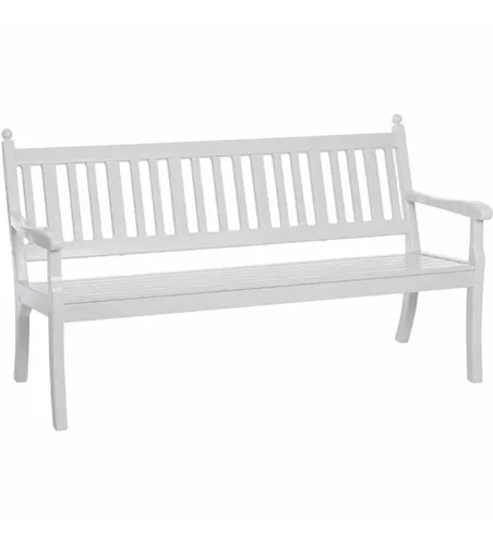 Blome Gartenbank Hohenzollern 3-Sitzer weiß Kunststoff