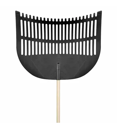 Flora Laubschaufel mit Stiel 70cm schwarz 
