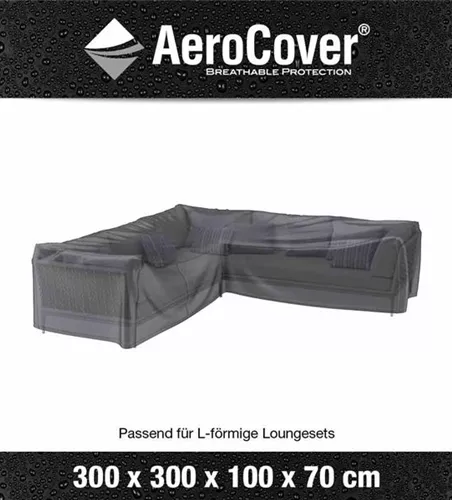 Aerocover Schutzhülle für Eck- Loungeset 300x300x100xH70 cm