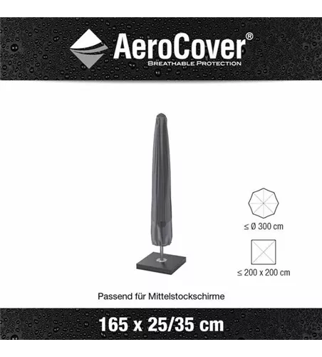 Aerocover Schutzhülle für Sonnenschirm H165xB25 cm