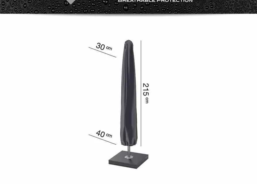 Aerocover Schutzhülle für Sonnenschirm H215xB30 cm