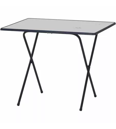 MFG Campingtisch/Scherentisch 60 x 80 cm, weiß/blau