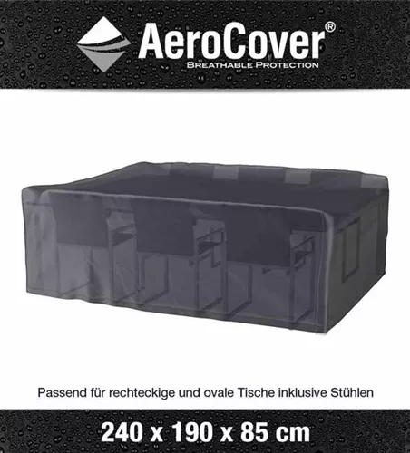 Aerocover Schutzhülle für Gartenmöbelset 240x190x85 cm