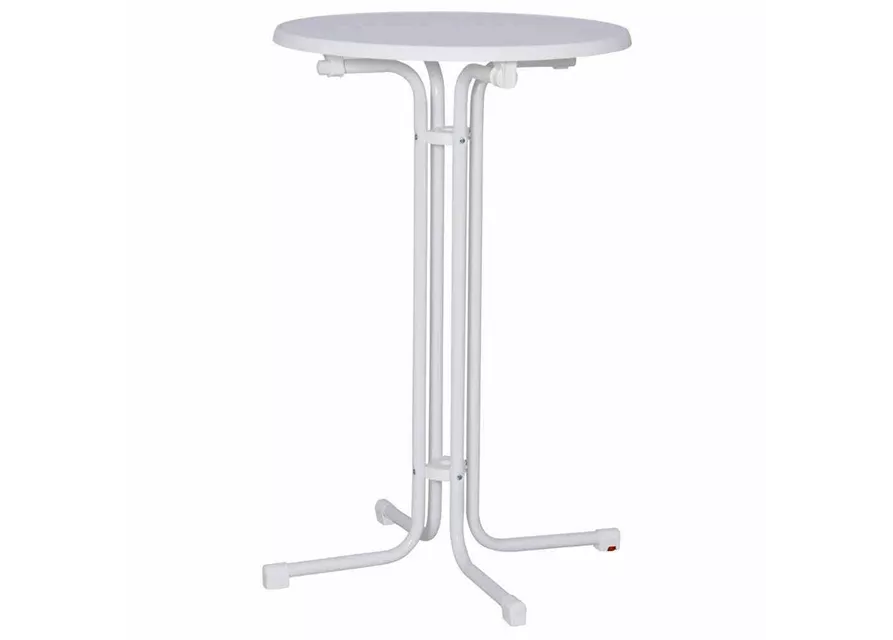 MFG Bistro Stehtisch klappbar 70cm weiß 