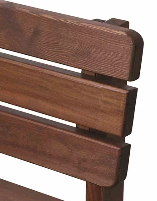 Bank Tessin 150 cm, braun Massivholz 