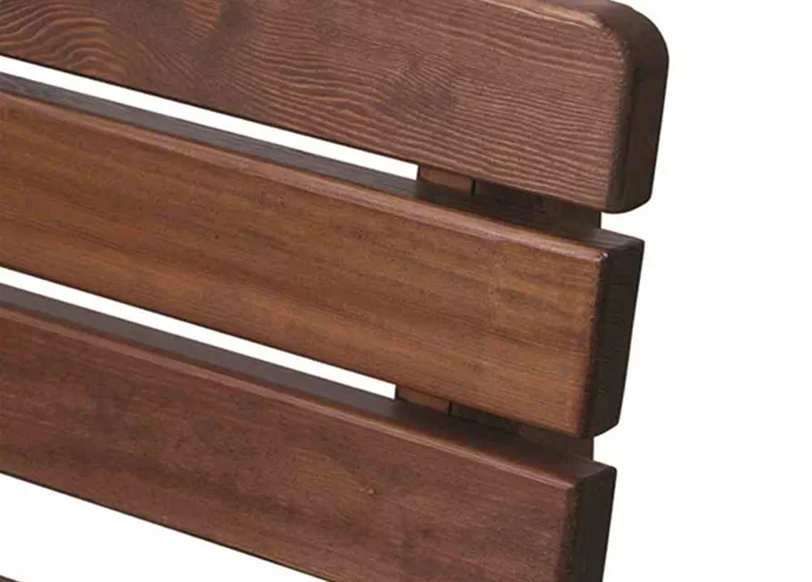 Bank Tessin 150 cm, braun Massivholz 
