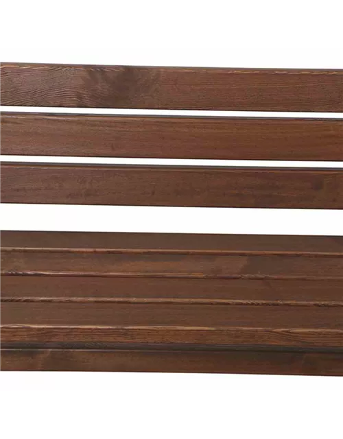 Bank Tessin 150 cm, braun Massivholz 