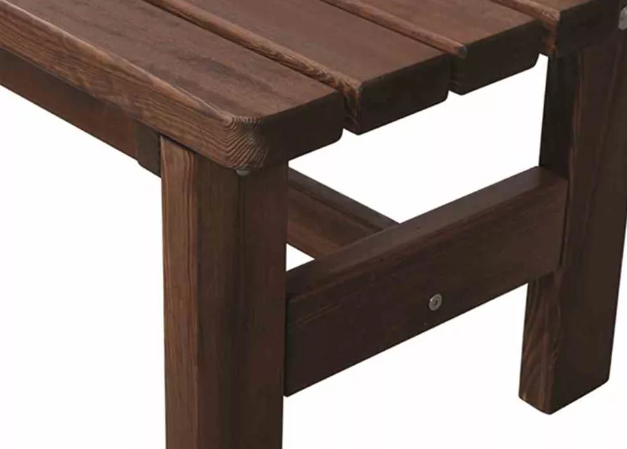 Bank Tessin 150 cm, braun Massivholz 