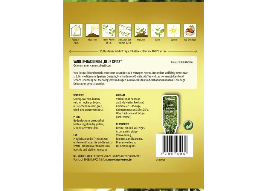 Basilikumsamen 'Blue Spice'