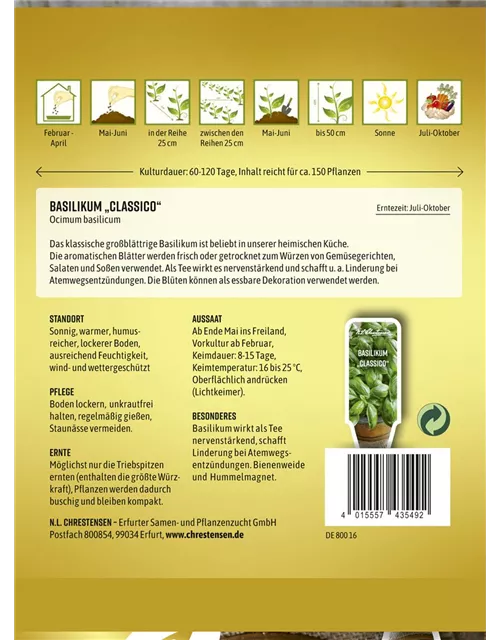 Basilikumsamen 'Genoveser'