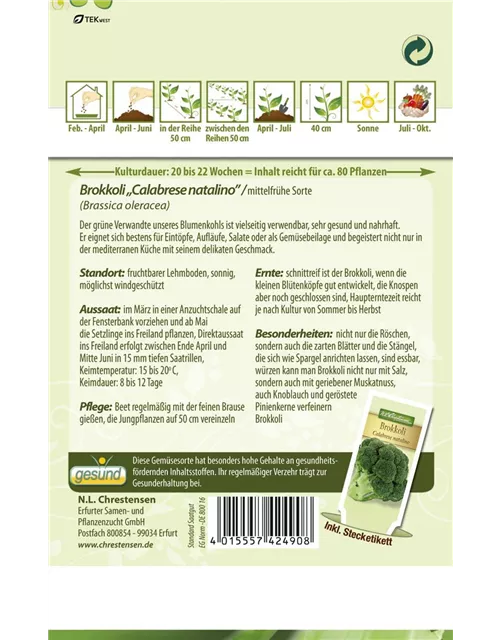 Brokkolisamen 'Calabrese natalino'