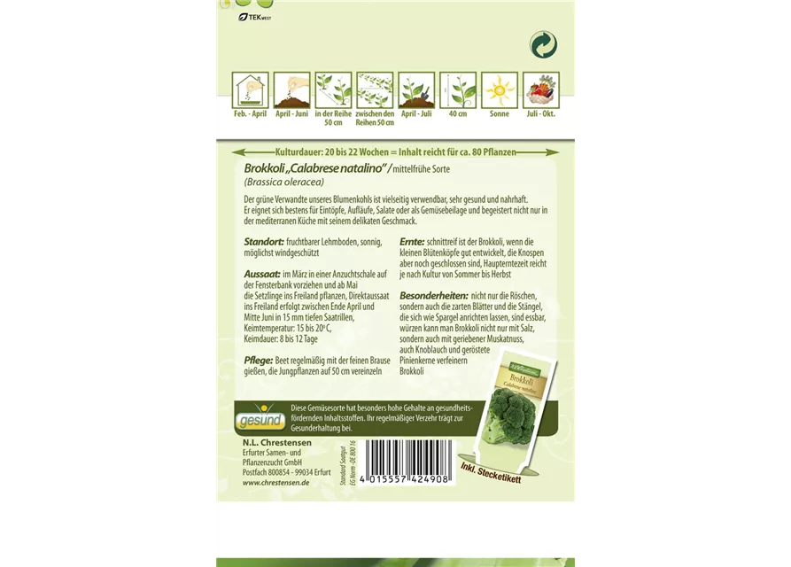 Brokkolisamen 'Calabrese natalino'