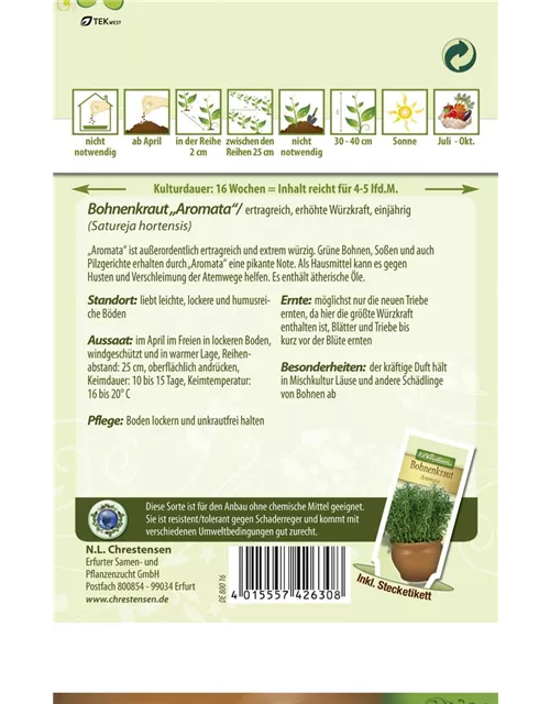 Bohnenkrautsamen 'Aromata'