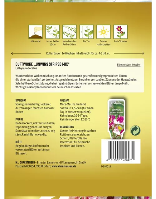 Duftwickensamen 'Unwins Striped'