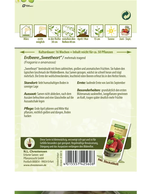 Erdbeersamen 'Sweetheart'