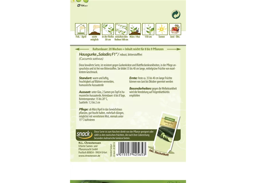 Gurkensamen 'Saladin'