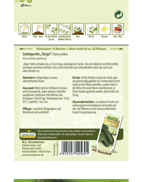 Gurkensamen 'Tanja'
