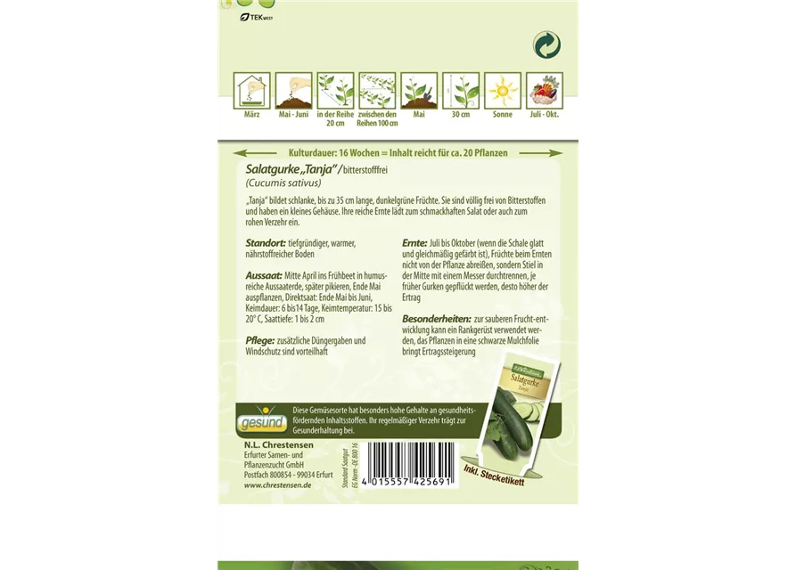 Gurkensamen 'Tanja'