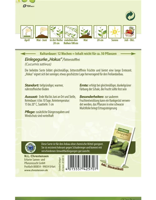 Gurkensamen 'Hokus'