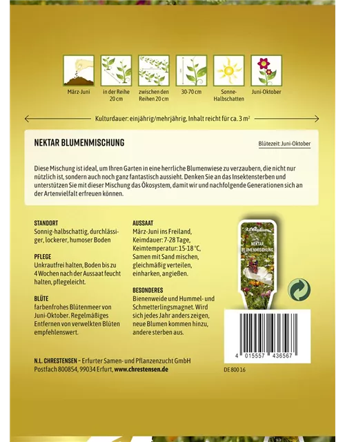 Nektar Blumenmischung-Samen